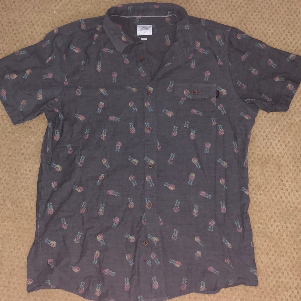 Rip Curl Collard Shirt Size Large Used